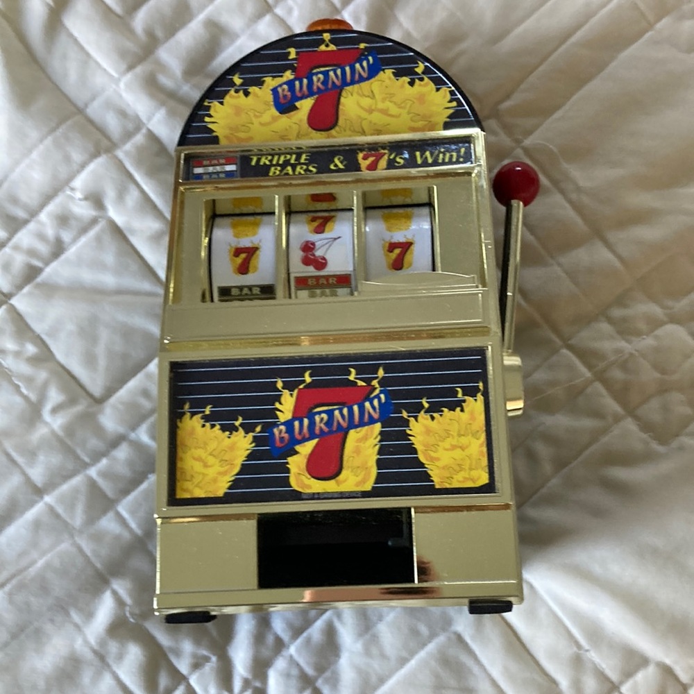 Burnin seven and triple bars mini video machine 8”x4”